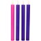 Northlight Set of 4 Purple and Pink Flickering LED Christmas Advent Wax Taper Candles 9.5"
